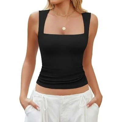 top Avidlove Women's Square Neck Double Lined Tank Top Target $15.09