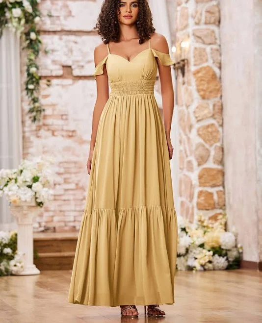 dress BABARONI Spaghetti Strap Tiered Chiffon Dress Babaroni.com $107.1