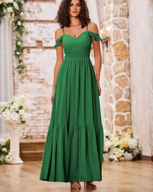 dress BABARONI Spaghetti Strap Tiered Chiffon Dress Babaroni.com $119