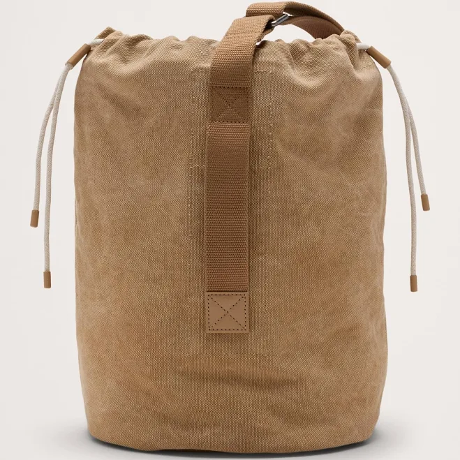 bag Banana Republic Cotton Canvas Crossbody Bag Sand Khaki Beige One Size Banana Republic $160