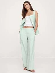 pants Banana Republic Women's Everyday Wide-Leg Linen Pants eBay $59