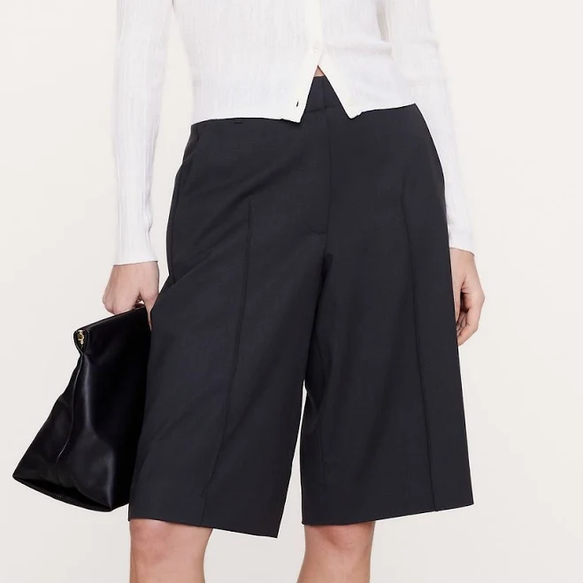 shorts Banana Republic Women's High-Rise Italian Wool Bermuda Shorts Banana Republic $100