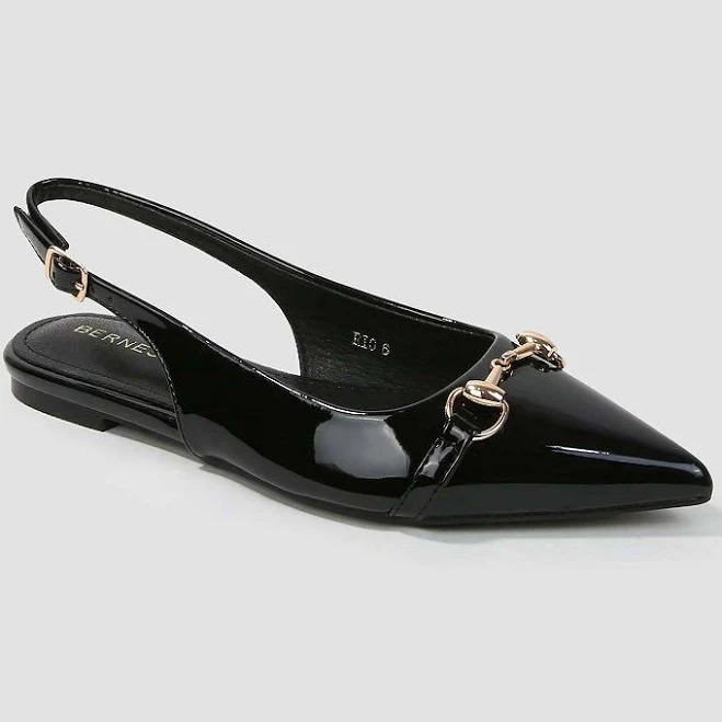 shoes BERNESS Women's Rio Patent Slingback Flats Kohl's $49.99