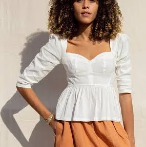 skirt Beth Skirt / Terracotta Linen M ourCommonplace $89