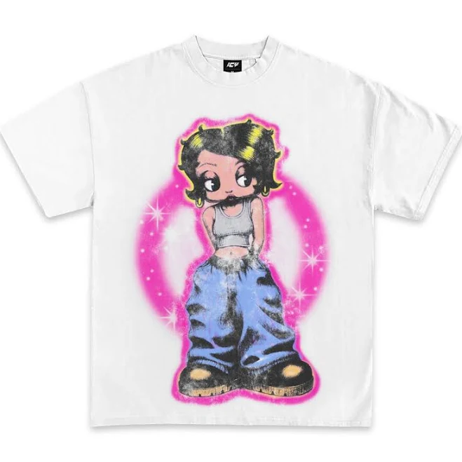 top Betty Boop Graphic T-Shirt Icy Vintage $35