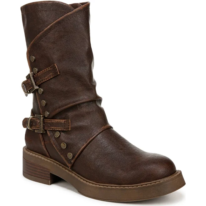 shoes Blowfish Women's Malibu Venice Distressed Faux Leather Western Booties Macy's $69.99