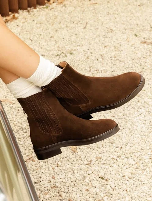 shoes Bobbies Joyce Rockies Suede Leather Flat Boots Bobbies $288