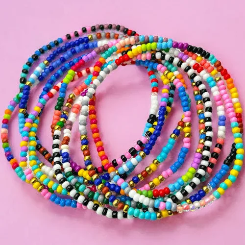 accessory Boho Stretch Seed Bead Bracelet Etsy - Seller $8