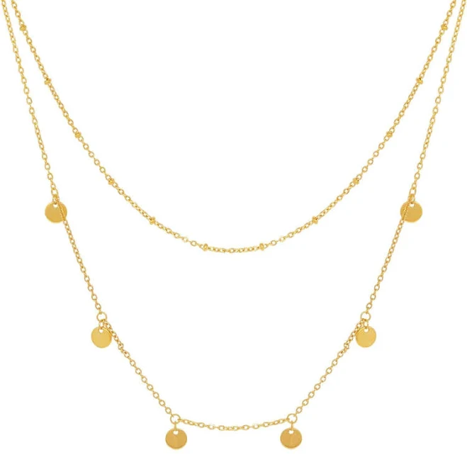 accessory Bohomoon Thea Layered Sweatproof Necklace Bohomoon $20