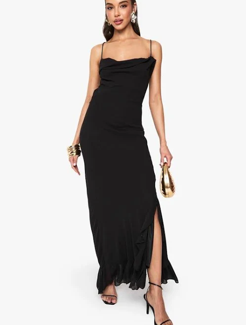 dress Boohoo Women's Cowl Neck Chiffon Maxi Dress boohoo USA $36