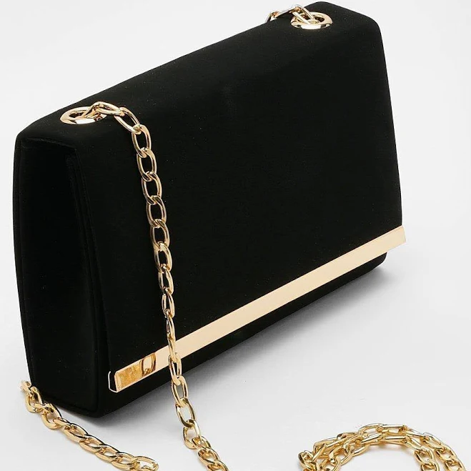 bag Boohoo Women's Metal Trim Clutch Bag boohoo USA $18