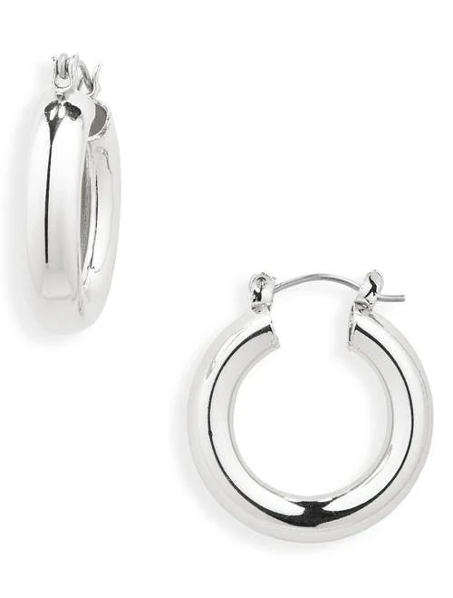 accessory BP. Dipped Bold Medium Hoop Earrings in Sterling Silver Dipped at Nordstrom Nordstrom $16
