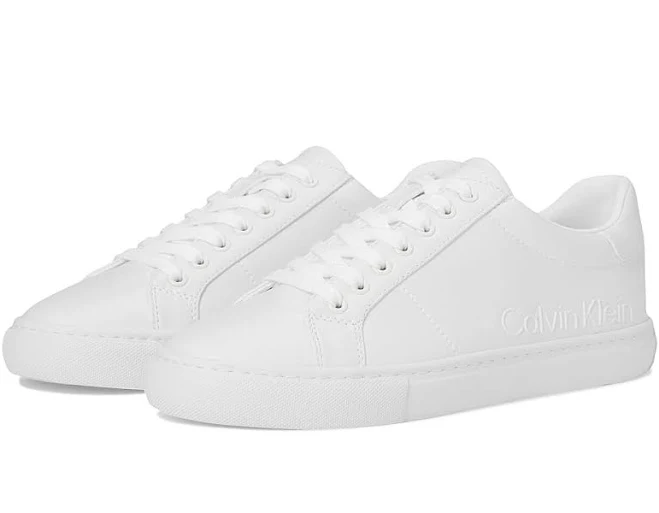 shoes Calvin Klein Women's Camzy Lace-Up Sneakers Zappos.com $59.99