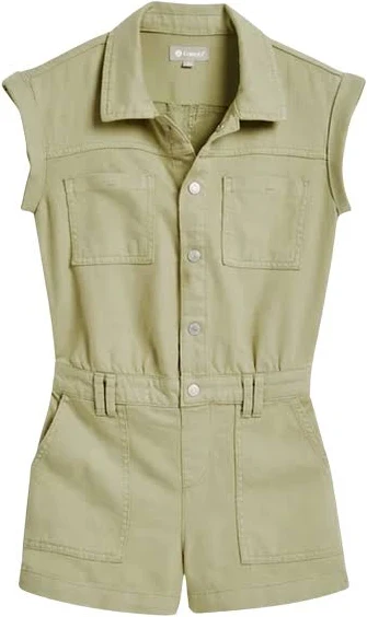 romper Cargo Romper with Patch Pockets Tractr $70