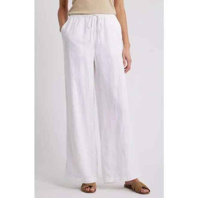 pants Caslon Easy Wide Leg Linen Pants Nordstrom $79.5