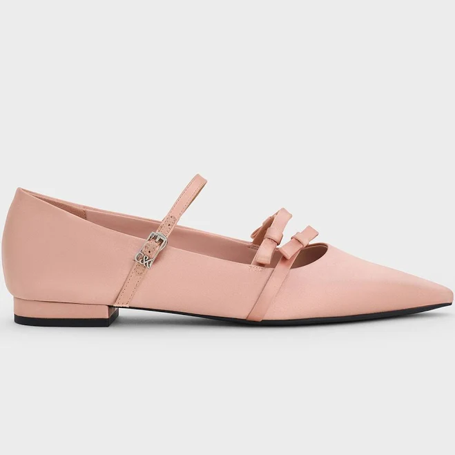 shoes Charles & Keith Jessy Bow Pointed Flats charleskeith.com $87.2