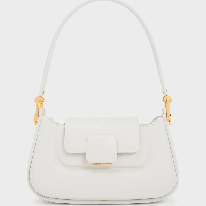 bag CHARLES & KEITH Koa Push-Lock Top Handle Bag charleskeith.com $123