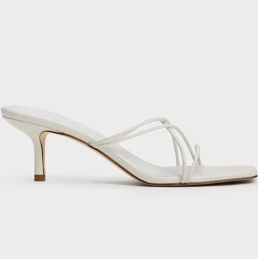 shoes Charles & Keith Strappy Heeled Sandals charleskeith.com $76