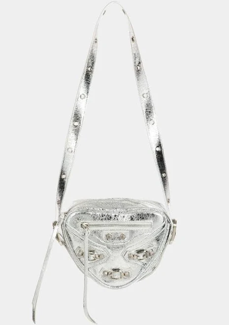 bag Chic Triangle Vegan Leather Crossbody Bag Amanda Jean NYC $75