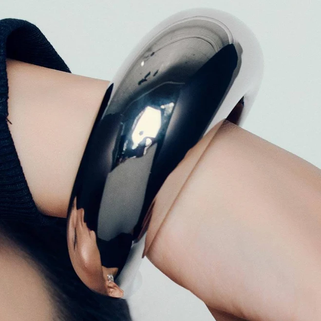 accessory Chunky Dome Silver Bangle Bracelet Etsy - Seller $90