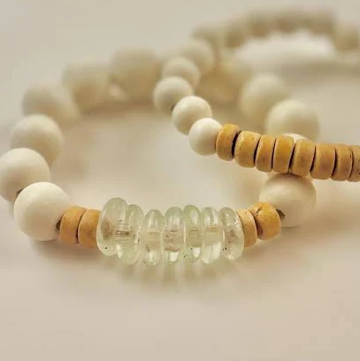 accessory Coconut Shell Wood Bead Bracelet Set Etsy - Seller $35