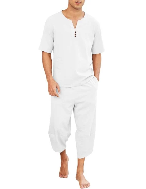 linen outfits COOFANDY Linen Style Set Outfits Coofandy $49.99