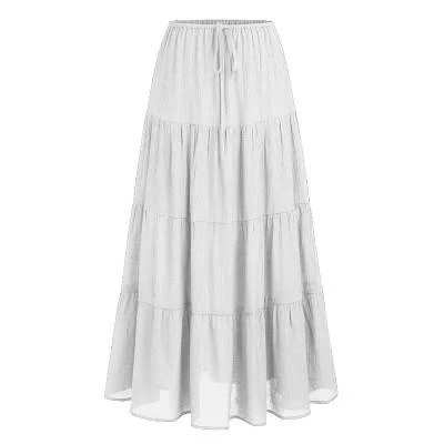 bottom Coolmee Women's Casual Elegant Smock Layered Tiered Maxi Skirt Target $36.99