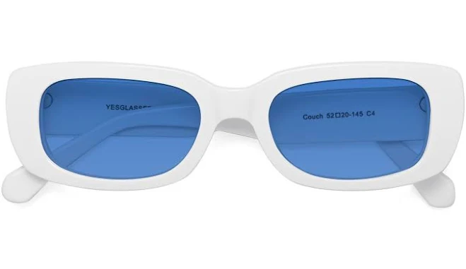 accessory couch Hipster Rectangle Tinted Sunglasses Yesglasses $52.61
