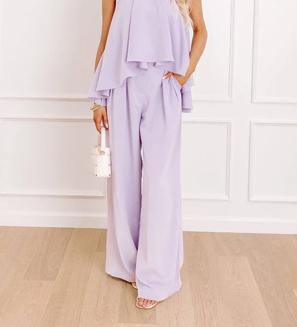 wide leg pants Courtyard Charm High Waist Wide Leg Pants Impressions Boutique $62