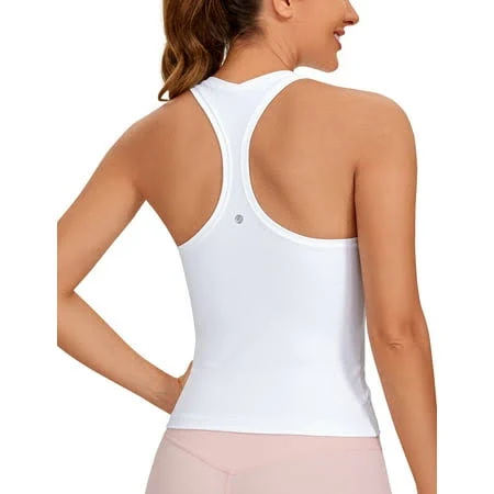 top CRZ YOGA Women's Butterluxe Racerback Waist Length Tank Walmart - CRZ YOGA $23.4