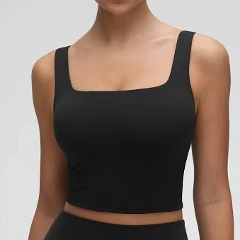 top CRZ YOGA Women's Square Neck Longline Sports Bra crz yoga $32