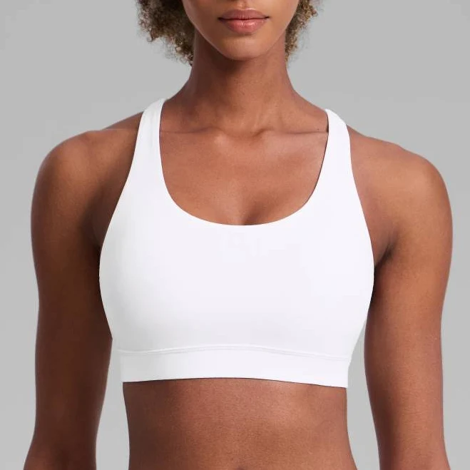 top CRZ Yoga Women's Yoga Training Medium Support Nakedfeel Bra Cross Back shop.crzyoga.com $26
