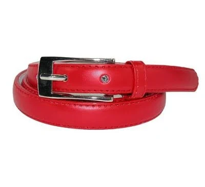 accessory Ctm Women's Skinny 3/4 Inch Leather Dress Belt Target $17.94