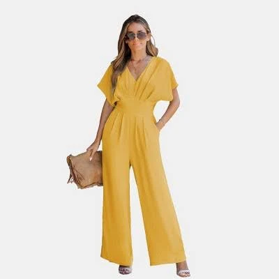 jumpsuit Cupshe Women's Breezy Crinkled Chiffon Jumpsuit Target $41.99