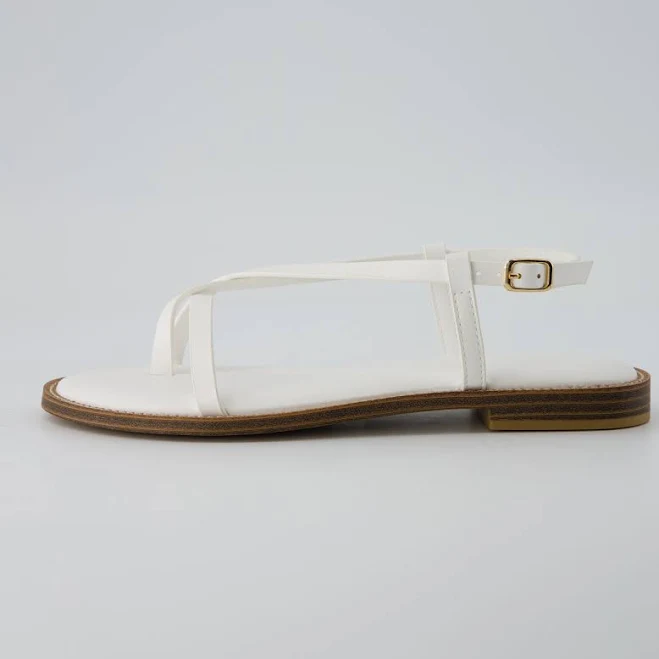 shoes Cushionaire Women's Luxor Strappy Flat Sandals with Memory Foam Cushionaire $39.99