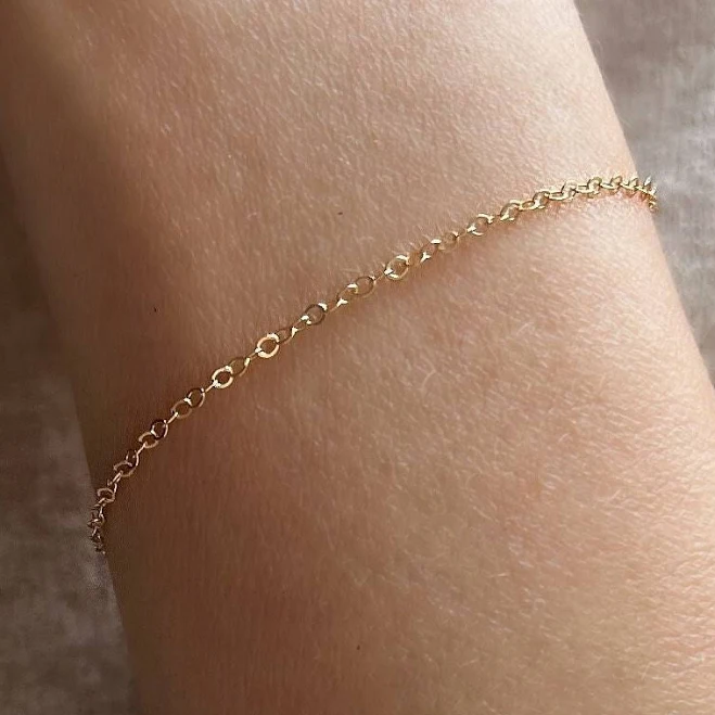 accessory Dainty Gold Chain Bracelet Etsy - lolabeanjewelry $34
