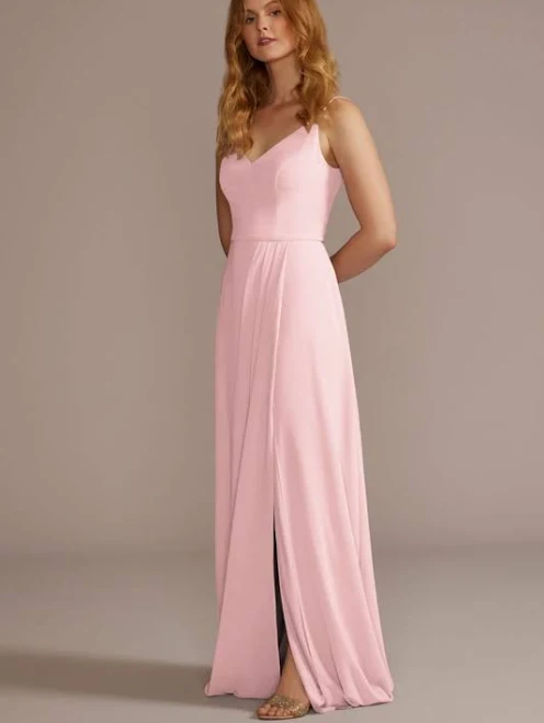 dress DB Studio Chiffon Spaghetti Strap Dress David's Bridal $99.95