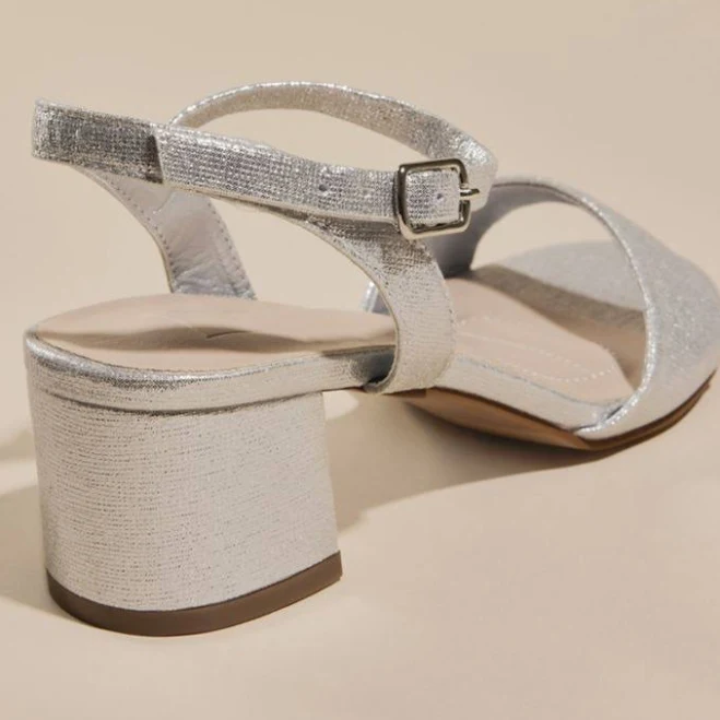 shoes DB Studio Low Block Heel Sandals David's Bridal $39.95