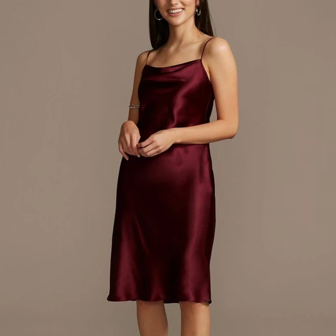 dress DB Studio Midi Satin Slip Dress David's Bridal $37.49