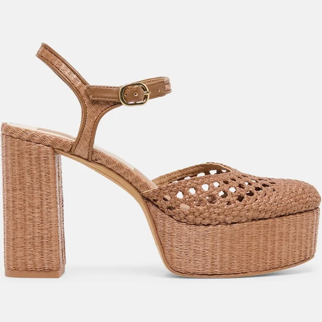 shoes Dolce Vita Women's Woven Raffia Platform Sandals Dolce Vita $180