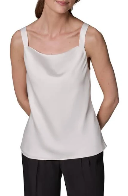 top Donna Karan Women's Cowl Neck Sleeveless Satin Blouse Nordstrom $89