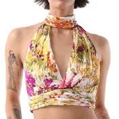 sleeveless top Dulce Floral Halter Sash Top Harleen Kaur $528