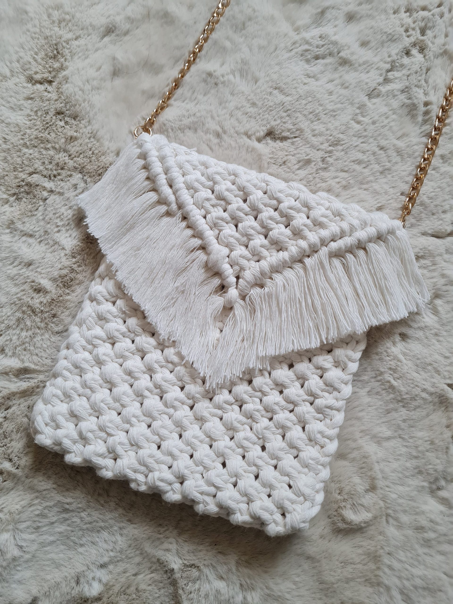 bag Ecru macrame shoulder bag, a trendy, boho accessory made from natural materials. Handmade macrame bag. Etsy $38.62