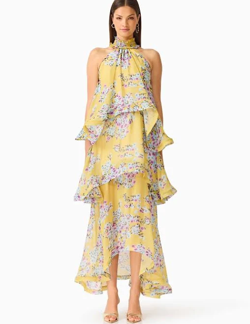 dress Elliatt Briony Tiered Georgette Gown elliatt.com $318