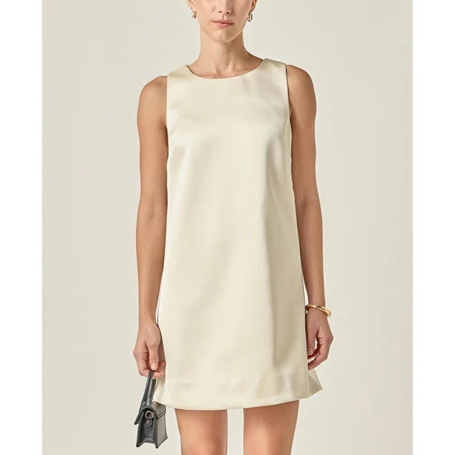 dress English Factory Women's Sleeveless Satin Midi Dress Macy's $95