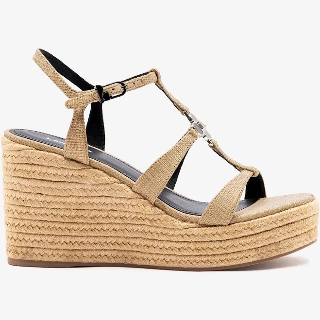 shoes Espadrille Wedge Sandals with Jute Platform Larroudé US $231