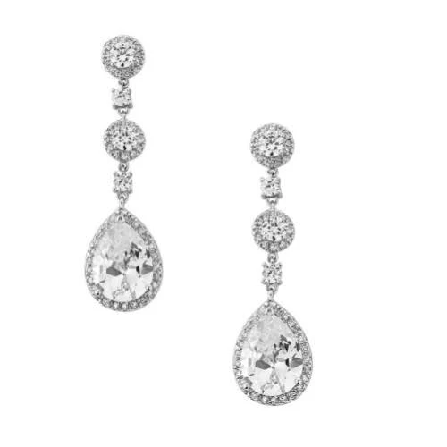accessory Eternal Chandelier Crystal Wedding Earrings Lace & Favour $35