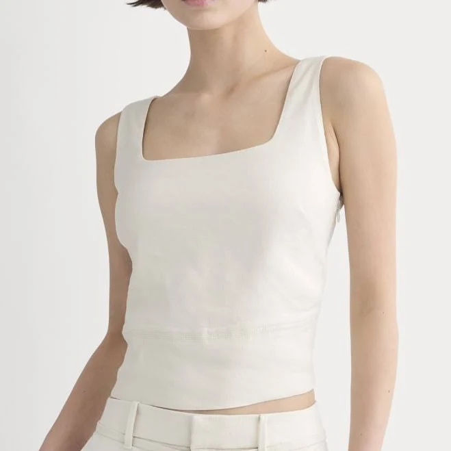 top Everlane Square Linen Tank Top Everlane $88