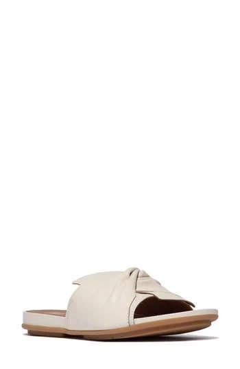 shoes Fitflop Women's Gracie Soft-Twist Leather Slides Nordstrom Rack $79.97