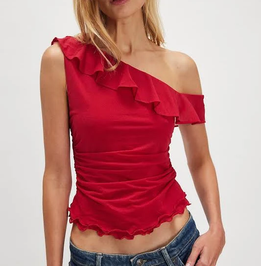 off-shoulder top Free People Women's Isla One Shoulder Top Free People $58